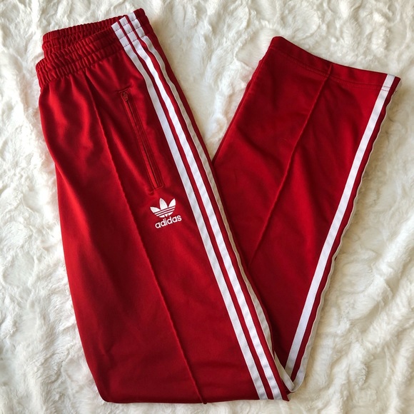 adidas Pants - Adidas Red Track Pant- Women’s S